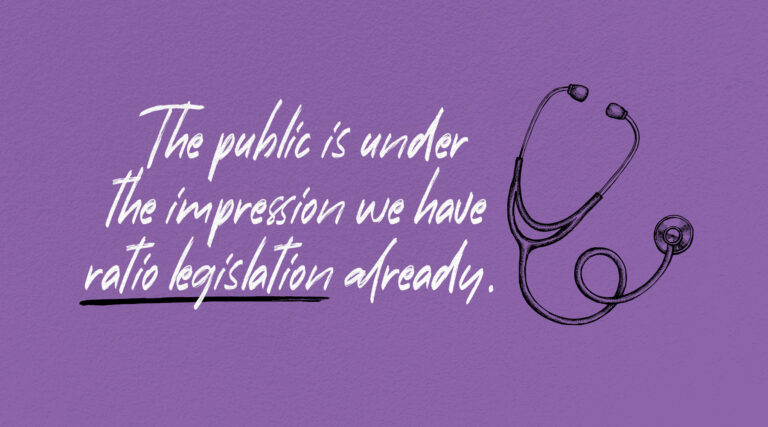 The public is under the impression we have ratio legislation already.