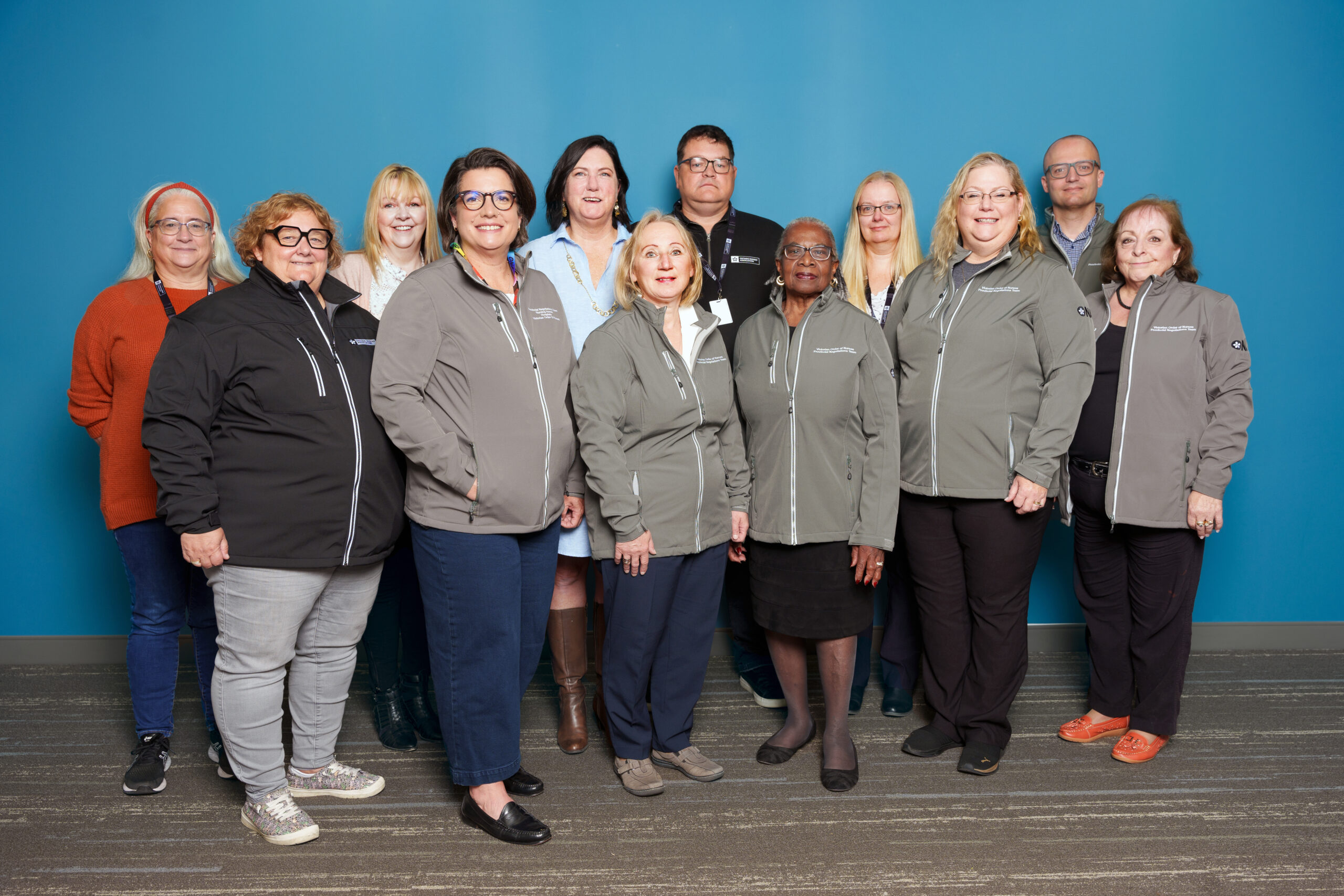 ONA’s VON Provincial Negotiating Team pose for a photo.