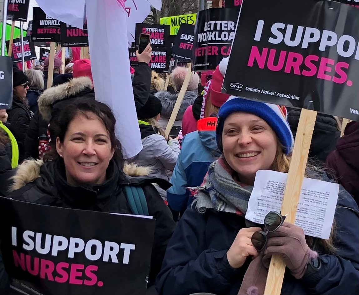 ONA214 Local Coordinator Karen McCoy (left) and