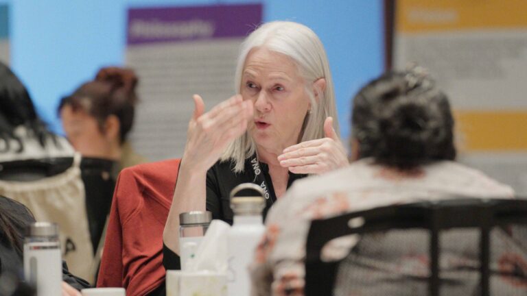 Member speaks while making hand gestures.